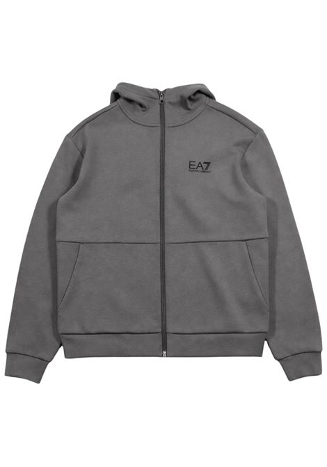 Felpa bambino grigia in cotone EMPORIO ARMANI | 7B000264GRIGIO